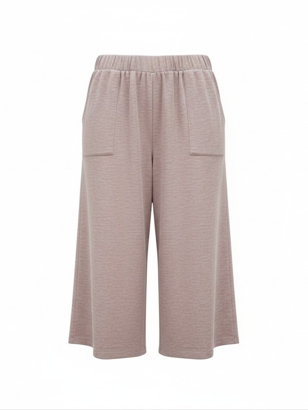 LuLaRoe Justine Light Pink Crop Pants Wide Leg Pockets Elastic Womens Size 2XL